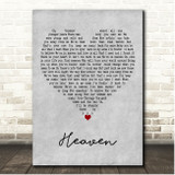 Brandi Carlile Heaven Grey Heart Song Lyric Print