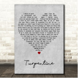 Brandi Carlile Turpentine Grey Heart Song Lyric Print