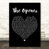 The Courteeners The Opener Black Heart Song Lyric Print