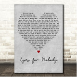 Chris Janson Eyes for Nobody Grey Heart Song Lyric Print