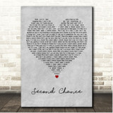38 Special Second Chance Grey Heart Song Lyric Print