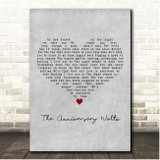 Al Jolson The Anniversary Waltz Grey Heart Song Lyric Print