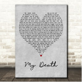 David Bowie My Death Grey Heart Song Lyric Print