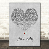 Alan Jackson Little Bitty Grey Heart Song Lyric Print