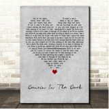 DJ Cammy Dancin In The Dark Grey Heart Song Lyric Print