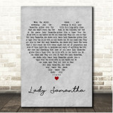 Elton John Lady Samantha Grey Heart Song Lyric Print