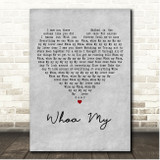 flora cash Whoa My Grey Heart Song Lyric Print
