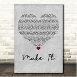 Jake Reese Make It Grey Heart Song Lyric Print