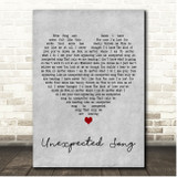 Andrew Lloyd Webber and Sarah Brightman Unexpected Song Grey Heart Song Lyric Print