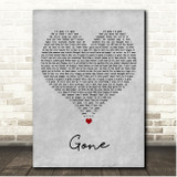 Jessica Baio gone Grey Heart Song Lyric Print