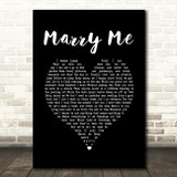 Amanda Marshall Marry Me Black Heart Song Lyric Print