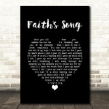 Amy Wadge Faith's Song Black Heart Song Lyric Print