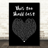 Anderson East This Too Shall Last Black Heart Song Lyric Print