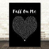 Andrea Bocelli & Matteo Bocelli Fall On Me Black Heart Song Lyric Print