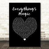 Angels & Airwaves Everything's Magic Black Heart Song Lyric Print