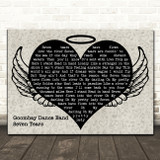 Goombay Dance Band Seven Tears Heart Angel Wings Halo Song Lyric Print