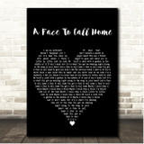 John Mayer A Face To Call Home Black Heart Song Lyric Print