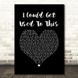 Becky Hill I Could Get Used To This Black Heart Song Lyric Print