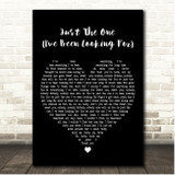 Johnnie Taylor Just The One (Ive Been Looking For) Black Heart Song Lyric Print