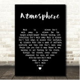 Joy Division Atmosphere Black Heart Song Lyric Print