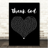 Kane Brown & Katelyn Brown Thank God Black Heart Song Lyric Print