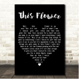 Kasey Chambers This Flower Black Heart Song Lyric Print