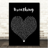 Anne-Marie Breathing Black Heart Song Lyric Print