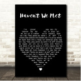 Kenny Rankin Havent We Met Black Heart Song Lyric Print