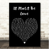 LABI SIFFRE It Must Be Love Black Heart Song Lyric Print