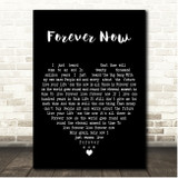 Level 42 Forever Now Black Heart Song Lyric Print