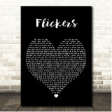 London Grammar Flickers Black Heart Song Lyric Print