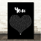 Louyah You Black Heart Song Lyric Print