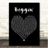 Madcon Beggin Black Heart Song Lyric Print