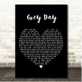 Madness Grey Day Black Heart Song Lyric Print