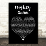 Manfred Mann Mighty Quinn Black Heart Song Lyric Print