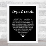Caro Emerald Liquid Lunch Black Heart Song Lyric Print
