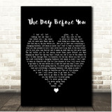 Matthew West The Day Before You Black Heart Song Lyric Print