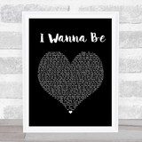 Chris Brown I Wanna Be Black Heart Song Lyric Print