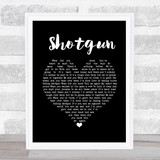CHRISTINA AGUILERA Shotgun Black Heart Song Lyric Print