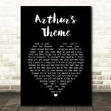 Christopher Cross Arthur's Theme Black Heart Song Lyric Print