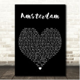 Nothing But Thieves Amsterdam Black Heart Song Lyric Print
