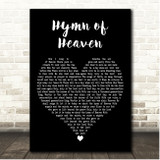 Phil Wickham Hymn of Heaven Black Heart Song Lyric Print