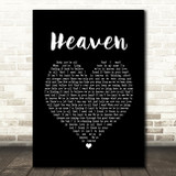 DJ Sammy Heaven Black Heart Song Lyric Print