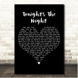 Rod Stewart Tonight's The Night Black Heart Song Lyric Print