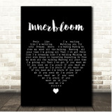 RÜFÜS DU SOL Innerbloom Black Heart Song Lyric Print