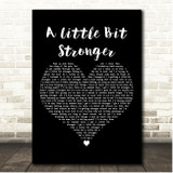 Sara Evans A Little Bit Stronger Black Heart Song Lyric Print