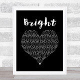 Echosmith Bright Black Heart Song Lyric Print