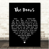Spanish Caravan The Doors Black Heart Song Lyric Print