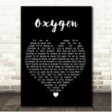 Steffany Gretzinger Oxygen Black Heart Song Lyric Print