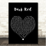 Steve Lacy Dark Red Black Heart Song Lyric Print